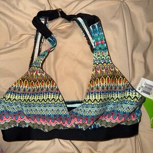 Colorful Patterned Women's Sports bra